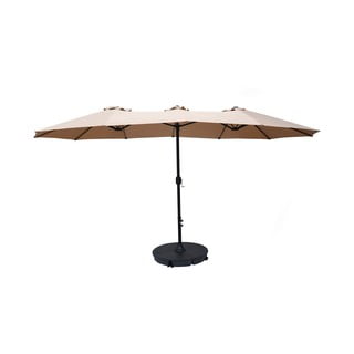Umbrelă de soare bej 456x270 cm Double - Rojaplast