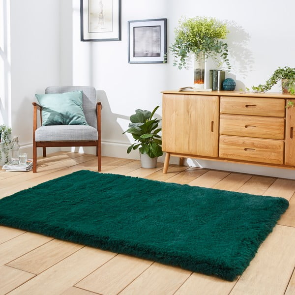 Covor Think Rugs Super Teddy, 150 x 230 cm, verde smarald-image-2