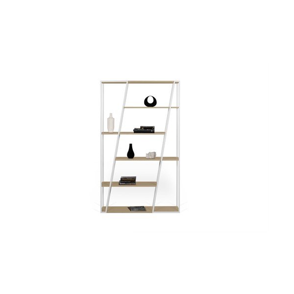 Bibliotecă albă TemaHome Albi, înălțime 197 cm-image-3