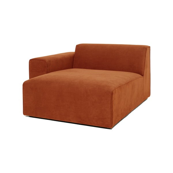Modul pentru canapea portocaliu   din catifea reiată  (partea stângă ) Sting - Scandic-image-2