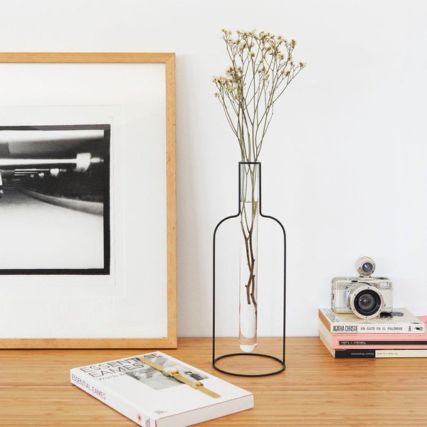 Vază Balvi Silhouette Bottle, negru-image-1