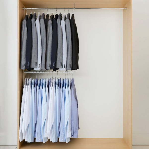 Set 2 scări și tijă extensibilă pentru haine Compactor-image-1