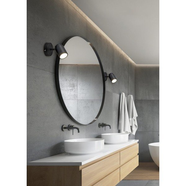 Spot negru mat din metal 10x9 cm Angelo – Trio-image-1