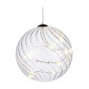 Decorațiune cu lumină LED Sirius Wave Ball, Ø 10 cm