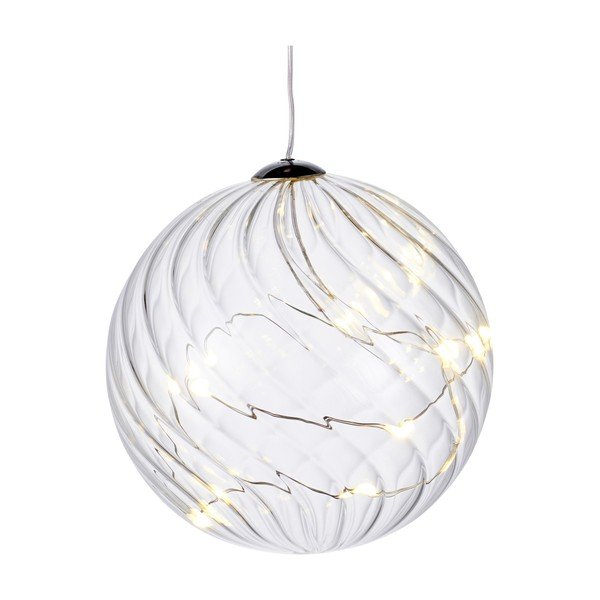 Decorațiune cu lumină LED Sirius Wave Ball, Ø 10 cm