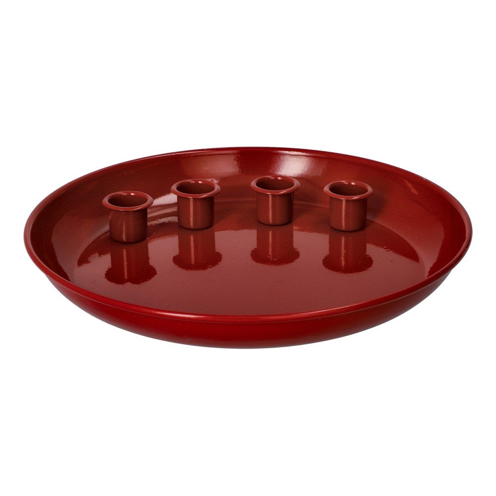 Sfeșnic pentru advent din metal cu model de Crăciun – Dakls
