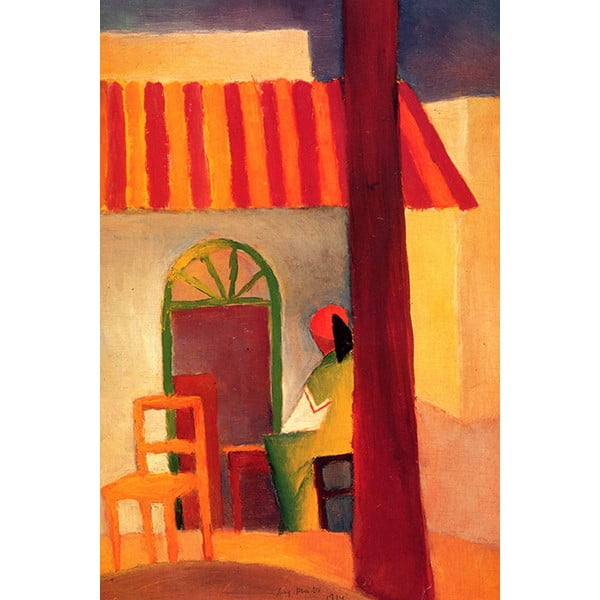 Reproducere tablou August Macke - Turkish Cafe I, 60 x 40 cm