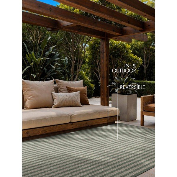 Covor pentru exterior și interior verde/crem 200x300 cm Haringey Linley – Ted Baker-image-4