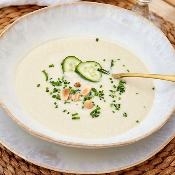 Farfurie pentru paste din gresie ceramică Costa Nova Brisa, ⌀ 23 cm, alb-image-1