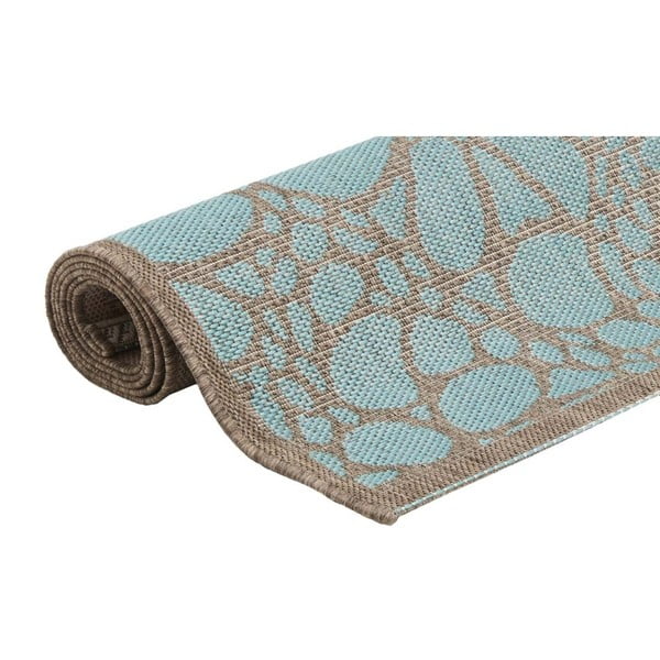 Covor adecvat pentru exterior Floorita Fiore, 160 x 230 cm, turcoaz-image-2