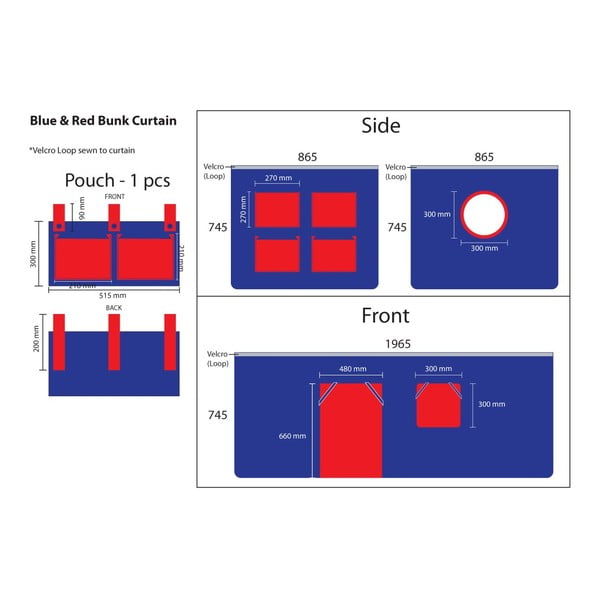 Draperie pentru copii pentru pat 3 buc. 195x75 cm Domino – Vipack-image-3