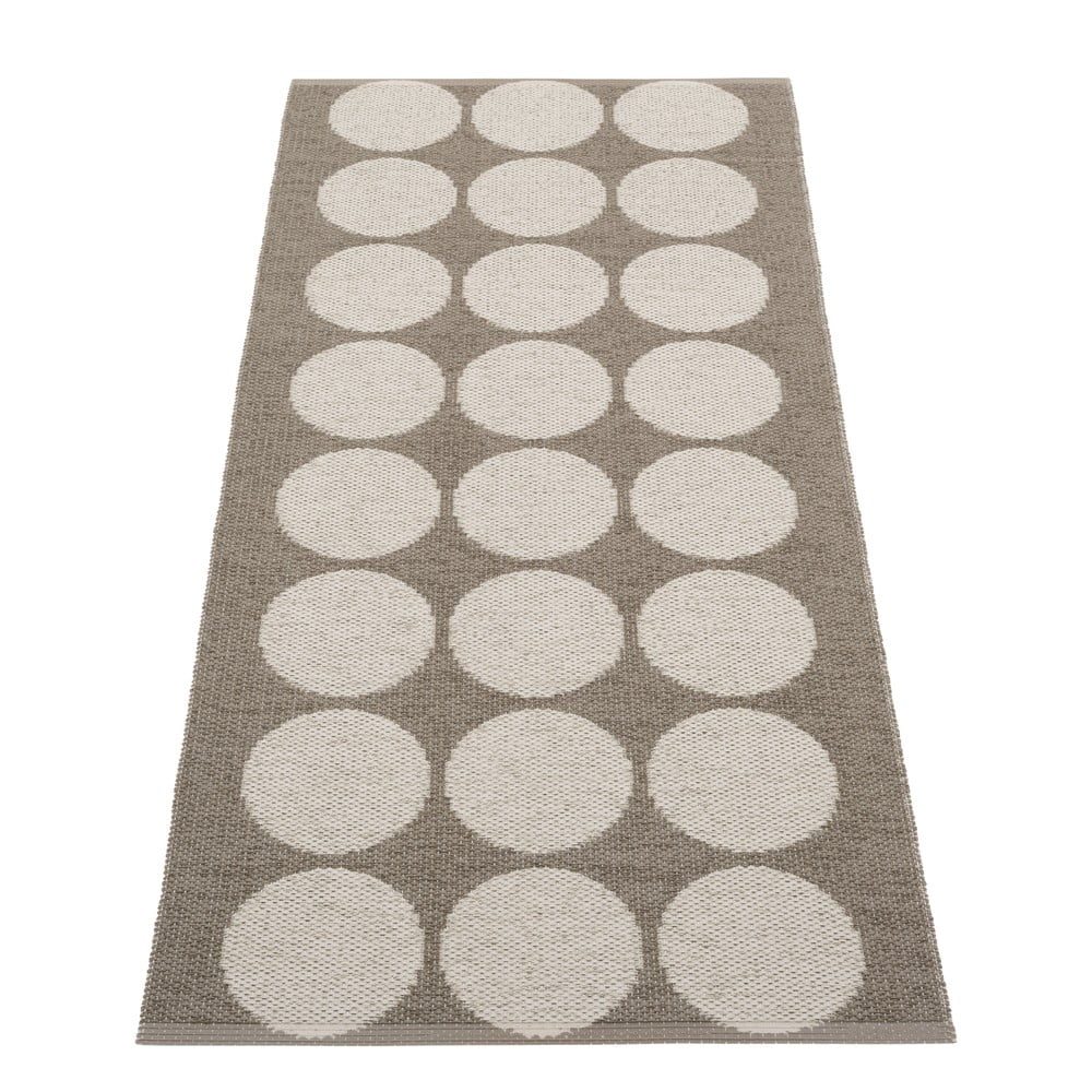 Covor tip traversă pentru interior și exterior maro/bej 70x160 cm Hugo Walnut Linen – Pappelina