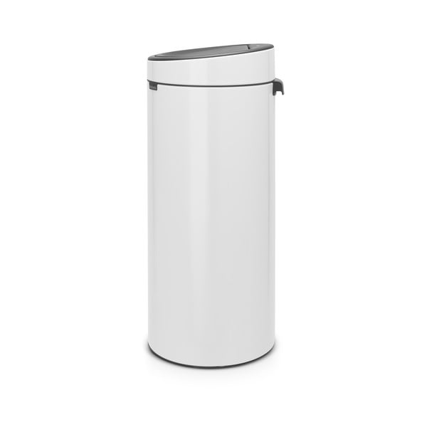 Coș de gunoi alb cu senzori de atingere din oțel 30 l Touch Bin – Brabantia-image-2