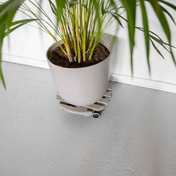 Bază mobilă pentru ghiveci din lemn ø 29 cm (înălțime 8 cm) Indoor – Esschert Design-image-1