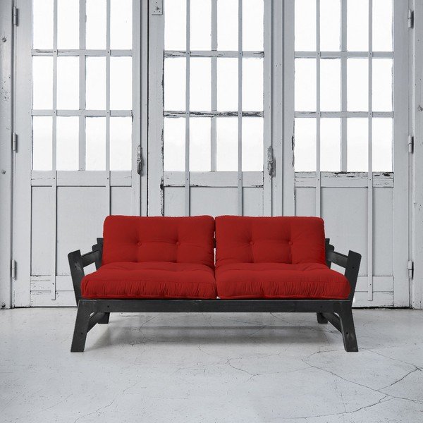 Canapea extensibilă Karup Step Black/Red-image-1