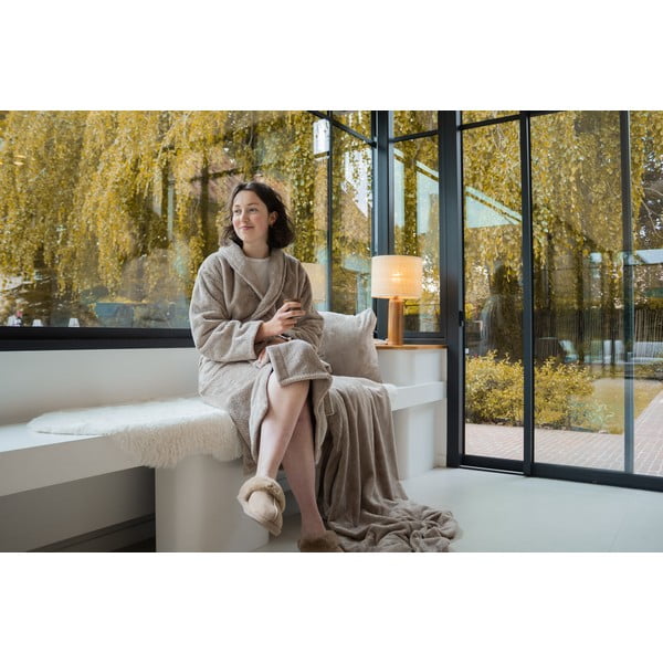 Halat taupe S/M din micropluș/cocolino Pippa – Tiseco Home Studio-image-3