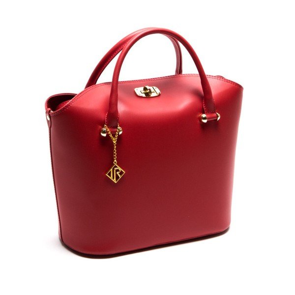 Geantă din piele Isabella Rhea no. 396, roșie-image-3