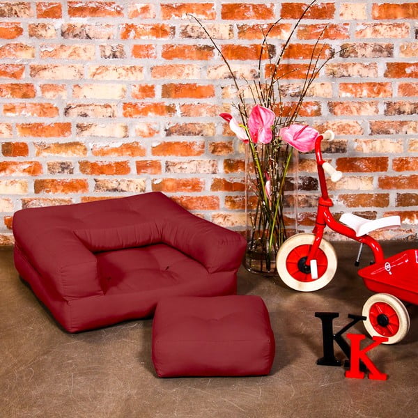 Fotoliu pentru copii Karup Baby Cube Light Bordeaux-image-1