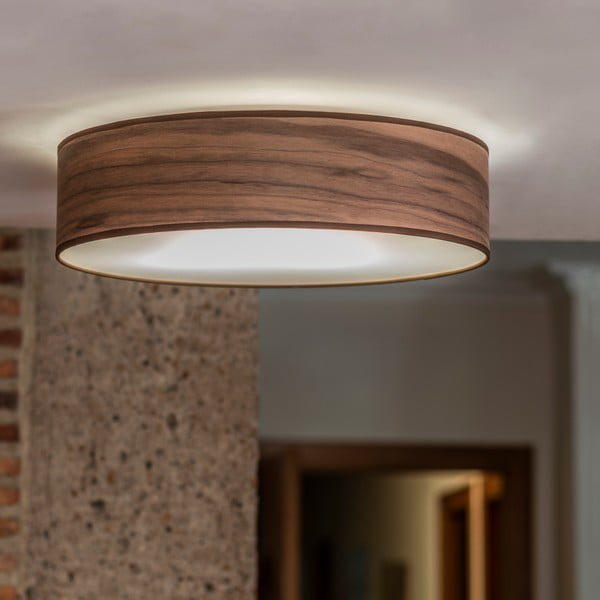 Plafonieră din furnir de nuc natural Sotto Luce TSURI L, ⌀ 40 cm-image-1