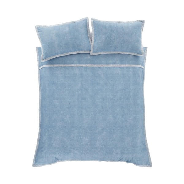 Lenjerie de pat albastră pentru pat de o persoană 135x200 cm Oslo – Catherine Lansfield