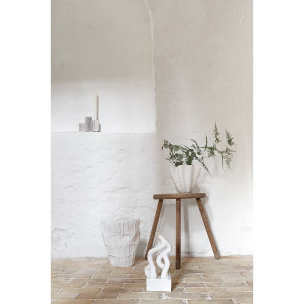 Vază albă din polirășină (înălțime 22 cm) Shell – Mette Ditmer Denmark-image-3