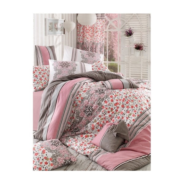 Lenjerie de pat, roz, Julietta, 200x220 cm