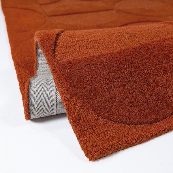 Covor teracotă țesut manual din lână 120x170 cm Gigi – Flair Rugs-image-3