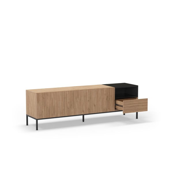 Comodă TV în culoare naturală 180x55 cm Cailin – Marckeric-image-3