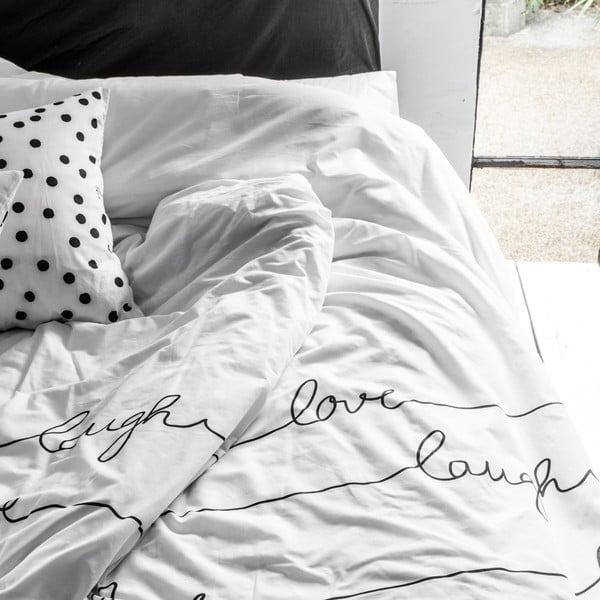 Husă din bumbac pentru pilotă Blanc Live, 200 x 200 cm-image-3