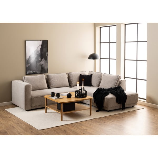 Măsuță de cafea în culoare naturală cu aspect de lemn de stejar 90x90 cm Banbury – Actona-image-2