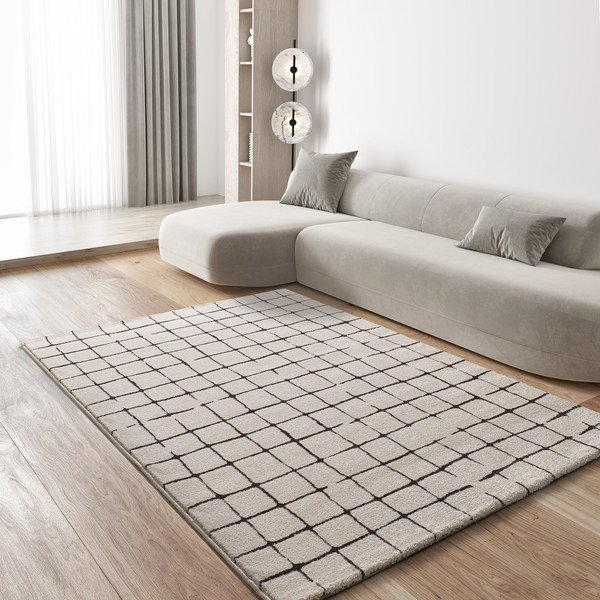 Covor crem 200x290 cm Retro – Universal-image-1