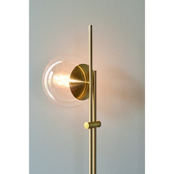 Lampadar alămiu cu abajur din sticlă (înălțime 147 cm) Bubble – Hübsch-image-2