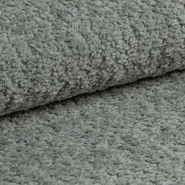 Colțar gri cu tapițerie din țesătură bouclé (cu colț pe partea dreaptă, în formă de ”L”) Ariella – Ropez-image-4