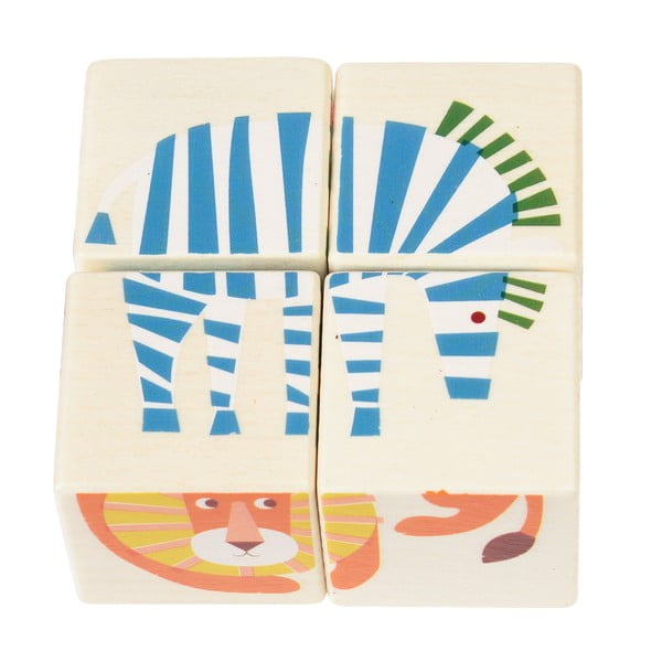 Cuburi din lemn Wild Wonders – Rex London-image-3