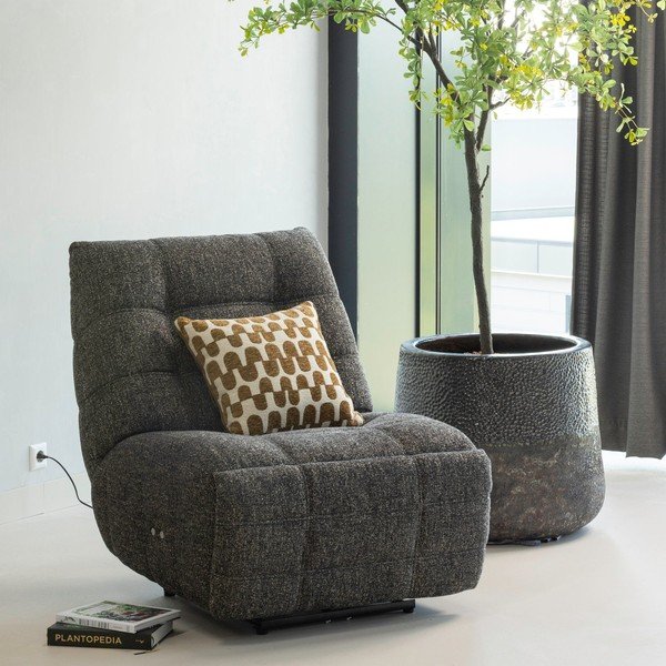 Fotoliu gri antracit reglabil de relaxare Hein – WOOOD-image-1