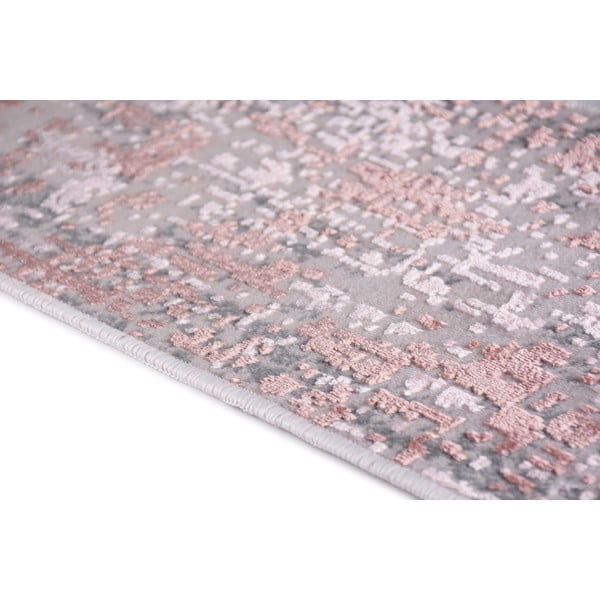 Covorașe pentru scări roz-gri 16 buc. din bumbac 25x65 cm Milano Pembe – Vitaus-image-3