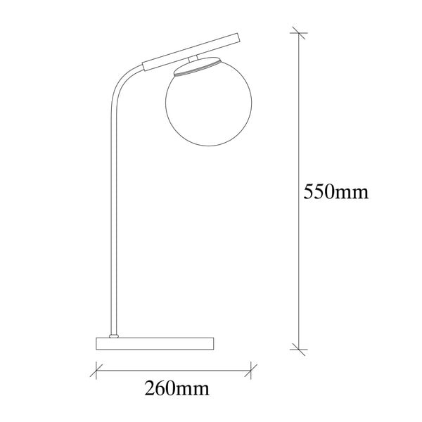 Veioză metalică Opviq lights Nona, negru-image-2