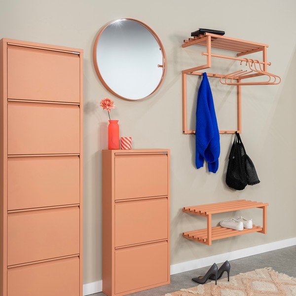 Cuier de perete somon cu raft din metal 76 cm Rizzoli – Spinder Design-image-1