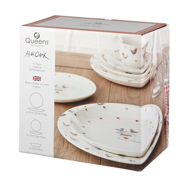 Set de 12 piese Churchill China Lovebirds-image-3