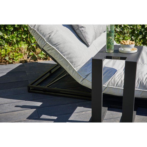 Măsuță auxiliară laterală pentru șezlong de grădină Hartman Tim, negru-image-4