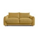 Canapea galbenă extensibilă 214 cm Ernest – Bobochic Paris