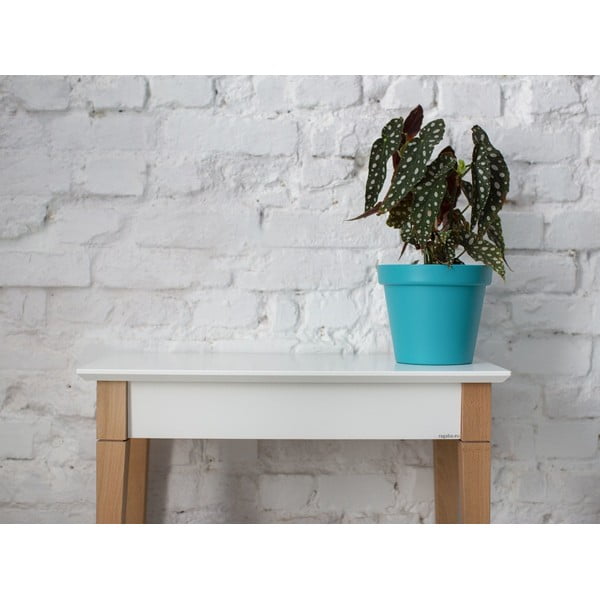 Masă tip consolă Ragaba Mimo, lățime 65 cm, alb-image-4