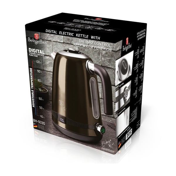 Ceainic electric maro de 1,7 l Shiny Black Collection - BerlingerHaus-image-4