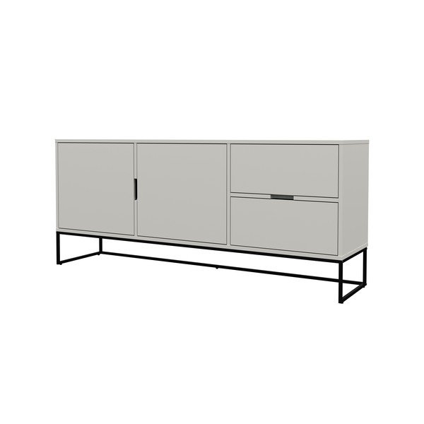 Dulap cu picioare metalice Tenzo Lipp, gri-image-3