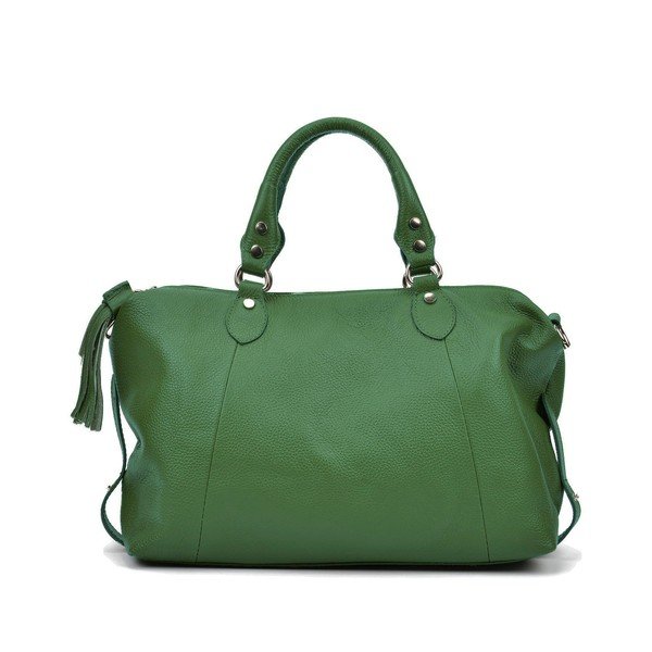 Geantă din piele Mangotti Debra, verde-image-1