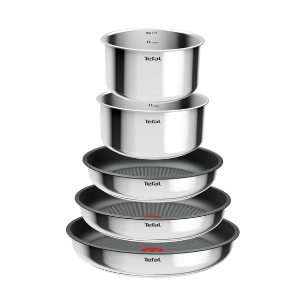 Set de vase pentru gătit 6 buc. din aluminiu INGENIO Cook Eat L881S604 – Tefal-image-2