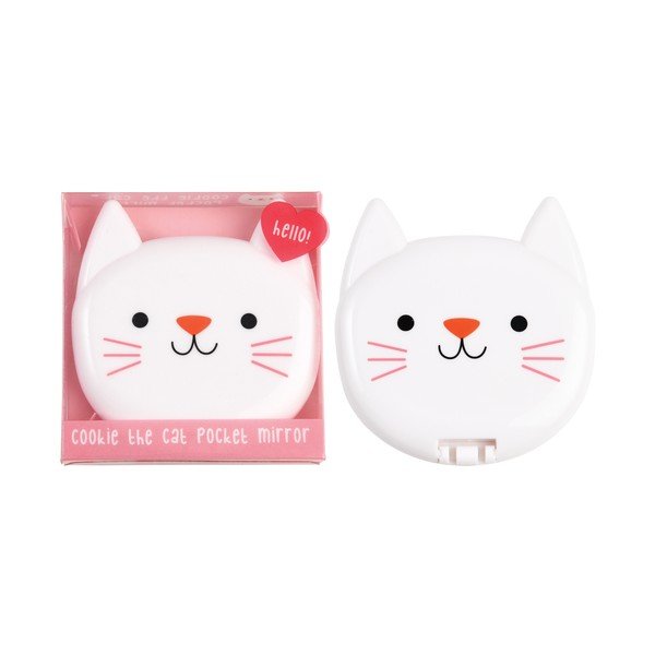 Oglindă cosmetică de mărire 7,5x8 cm Cookie the Cat – Rex London-image-3