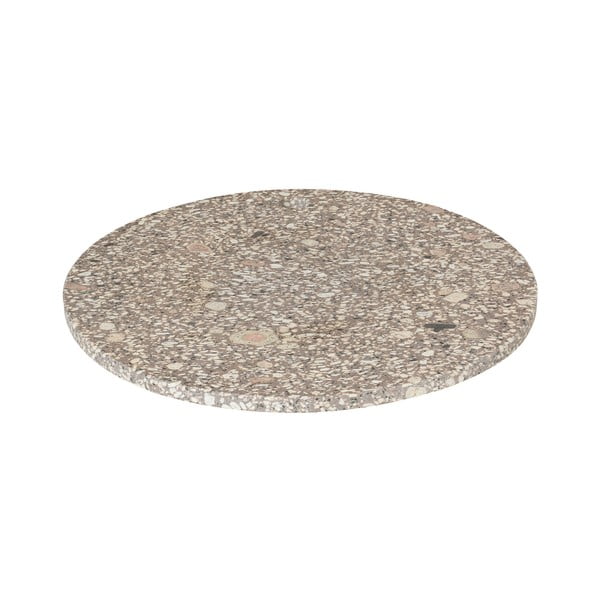 Platou / tocător servire Blomus Stone, ø 30 cm, bej