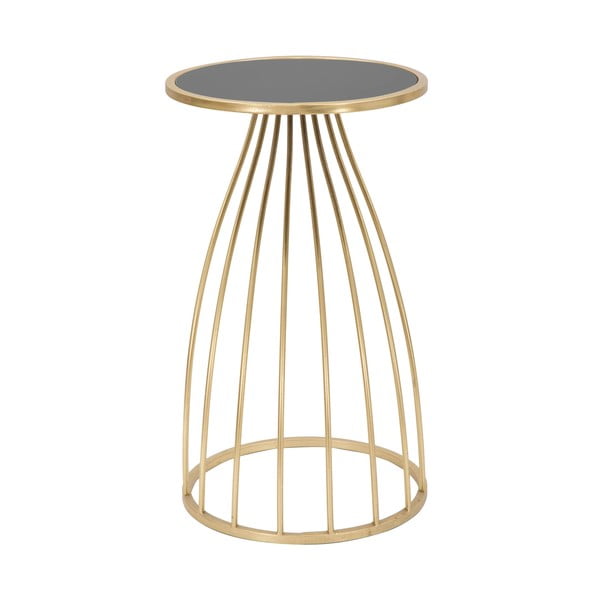 Măsuță auxiliară rotundă cu blat din sticlă ø 35 cm Flush – Mauro Ferretti-image-3