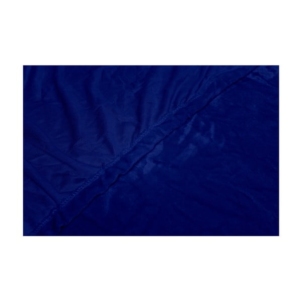 Cearșaf din micromicropluș My House, 180 x 200 cm, albastru închis-image-1